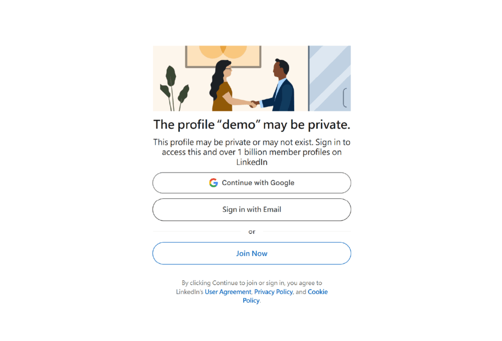 LinkedIn 刪除帳號示例